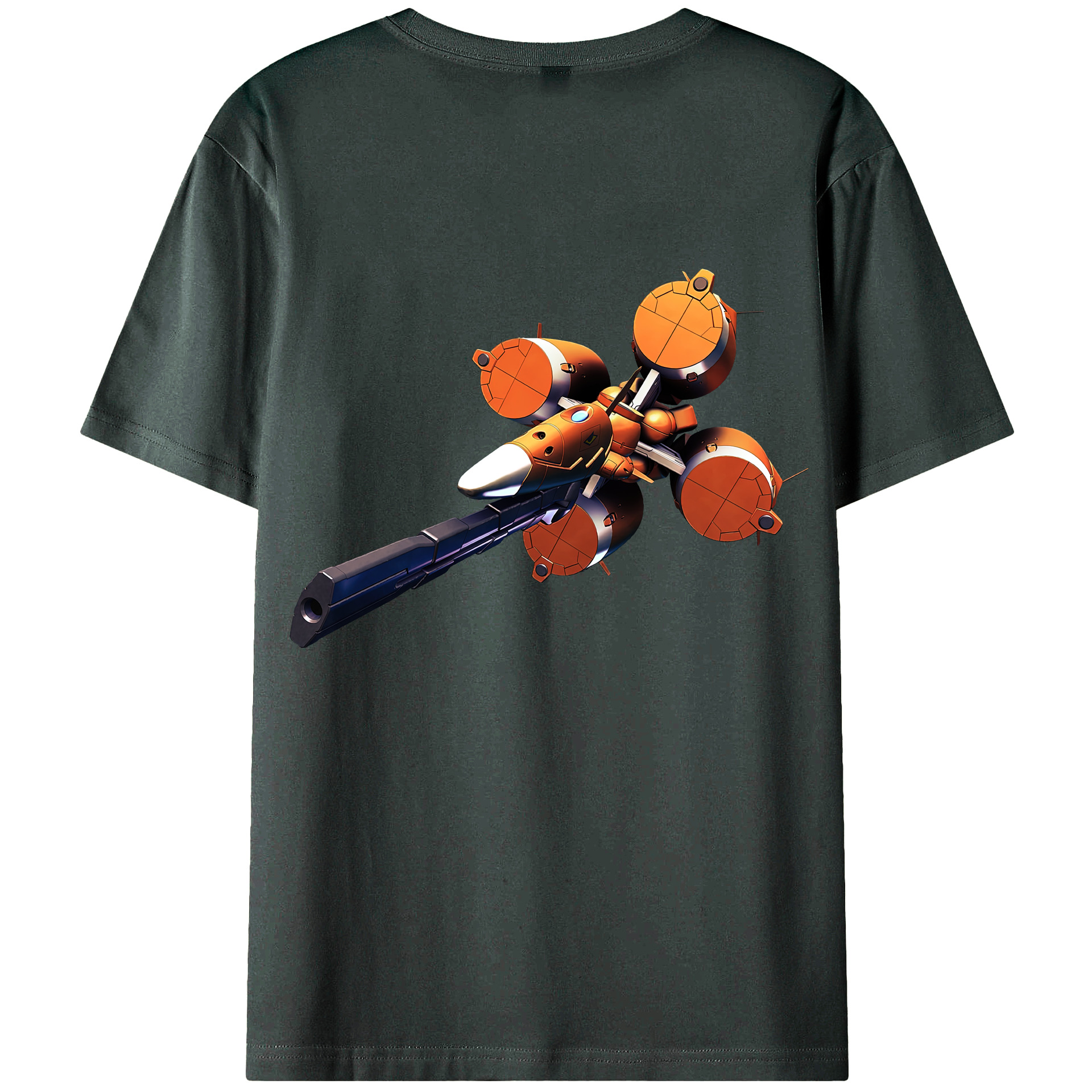 （画像用） 機動戦士ガンダム Mobile Suit Gundam 綿100％ メンズ半袖Tシャツ（バックプリント） 通気性